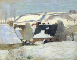 Breton Village in the Snow